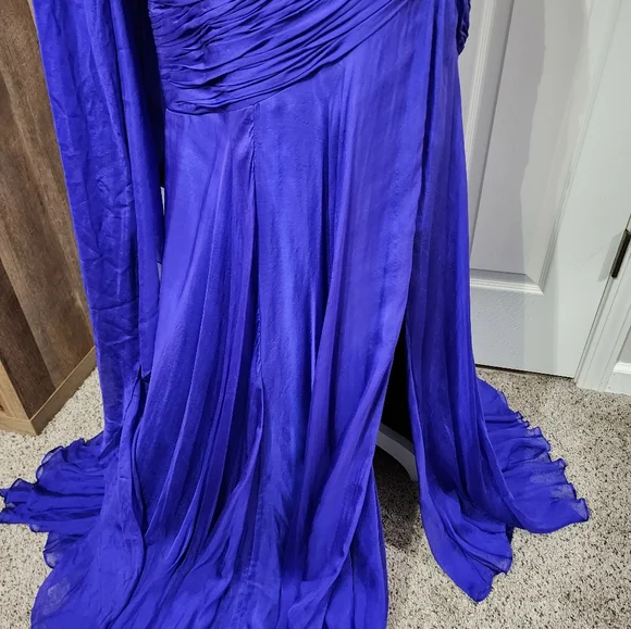 Elegant MacDuggal One-Shoulder Gown